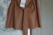 Zara faux leather shorts brand new with tags Postage included