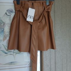 Zara faux leather shorts brand new with tags Postage included
