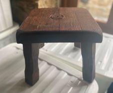 Solid wood stool