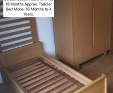 Mamas and Papas Mikado Cot/ bed & wardrobe. .