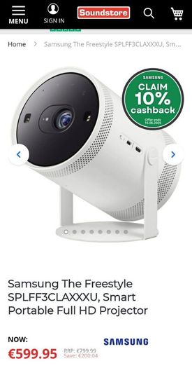 Projector Freestyle Gen 2, Samsung, Brand New