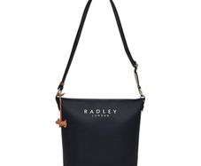 Radley Black  Medium Ziptop Crossbody Handbag