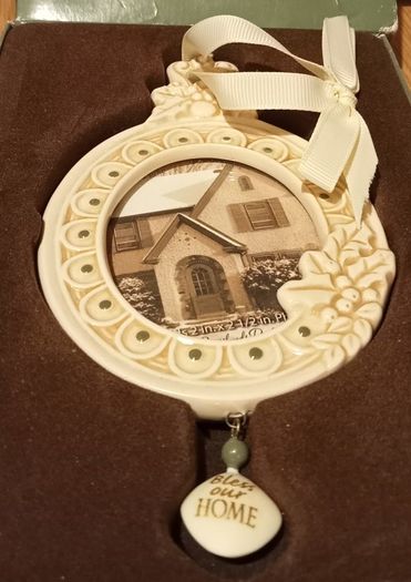 Vintage Christmas Ornament "Bless our Home"