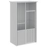 Bird Cage Grey 115x78x200 cm Galvanised Steel Image 5