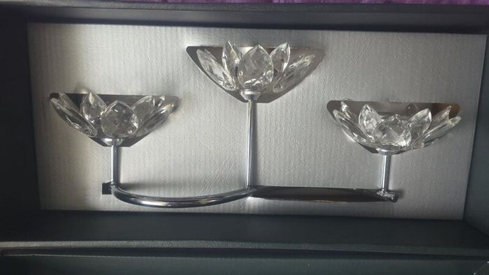 Newgrange Living triple lotus tea light holder