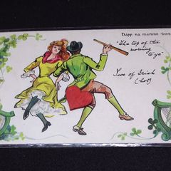 Ireland Postcard :  " The Top of The Morning To Ye " - 1900s