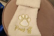 Luxury fur christmas dog stocking