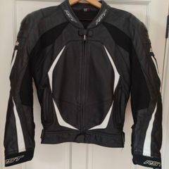 RST leather motorcycle jacket