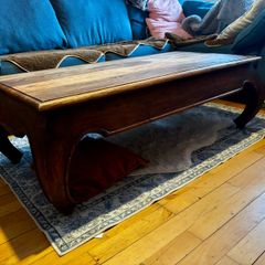 antique wooden coffee table