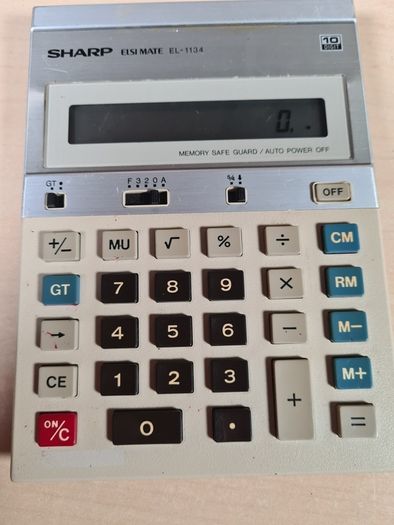 vintage SHARP ELSI MATE EL-1134 electronic desktop calculator