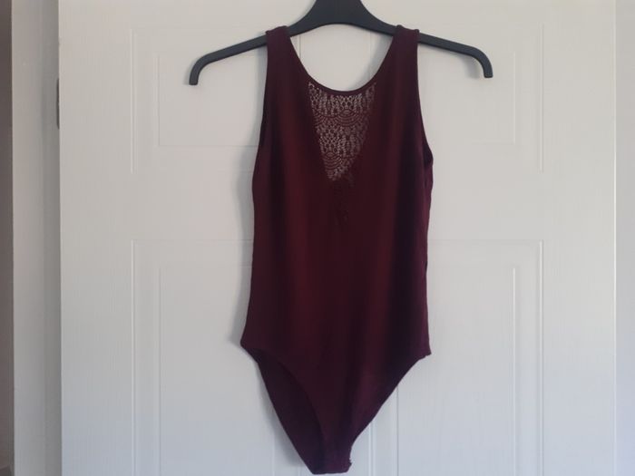 Maroon Bodysuit (Stradivarius XS)