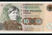 SCOTLAND - 10 Pounds Sterling Banknote 2007 P-26 Clydesdale Bank PLC (aUNC)
