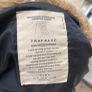 Navy Zara Coat with fur lined hood Image 5
