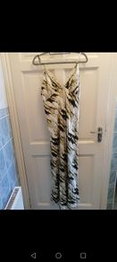 Green and white tie dye dress size 12