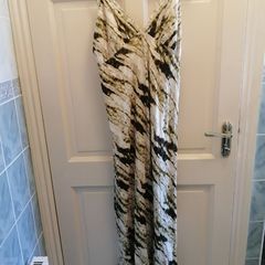 Green and white tie dye dress size 12