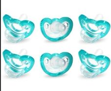 RaZbaby Jollypop Pacifier for Newborns & Up, 6 pack
