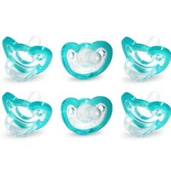 RaZbaby Jollypop Pacifier for Newborns & Up, 6 pack