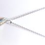 Vintage Sterling Silver 925 Tear Drop Pendant and chain  length 15,5" - 5,25g Image 3