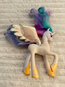 My Little Pony G4 Talking Princess Celestia speaks Polish approx. 21 cm. Used Plesae see photos