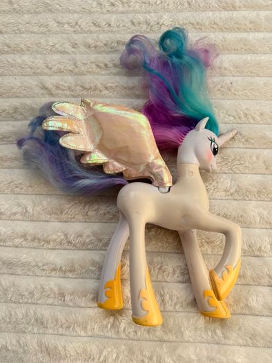 My Little Pony G4 Talking Princess Celestia speaks Polish approx. 21 cm. Used Plesae see photos