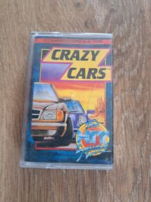 Crazy Cars (1988) Commodore 64 Vintage Cassette Tape