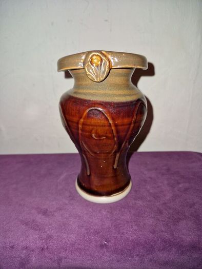 Castle Arch brown glaze pottery vase