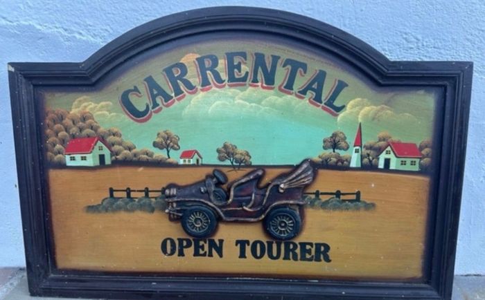 1970s vintage sign 60 cm wide
