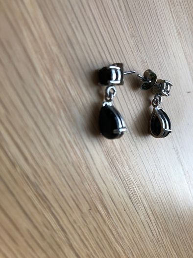 Black drop earrings