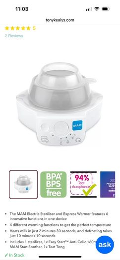 MAM 6-in-1 Steriliser