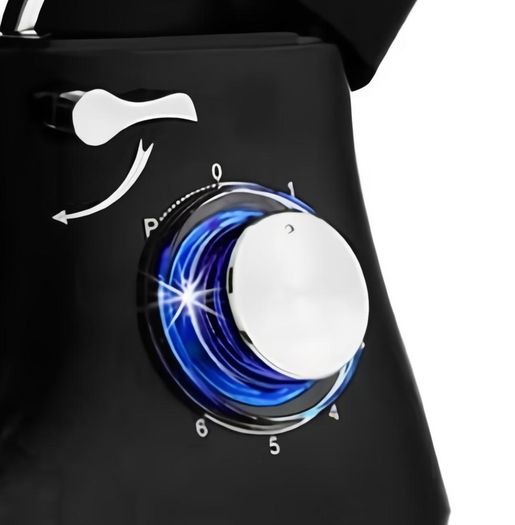 Stand Mixer,7L Tilt-Head Food Mixer, 6 Speed Electric Kitchen Mixer with Dough Hook, Wire Whip & Beater 1400W (7L, Black)