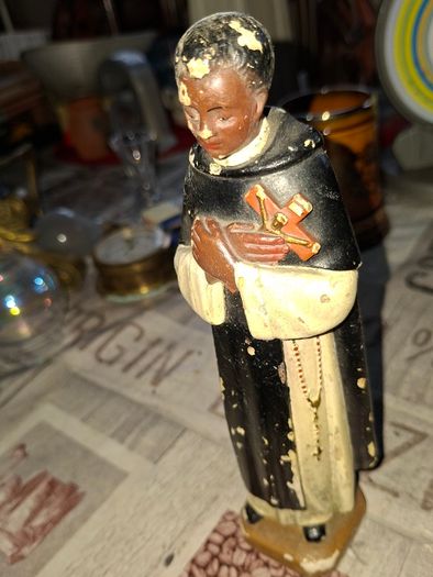Vintage Devotional Statue of Saint Martin de Porres, Postage Available or Collection