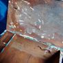 Can post Small antique trunk, carpenters toolbox Image 7
