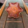 Antique Fenton Holly Pattern Marigold Carnival Glass Shallow Bowl Image 8