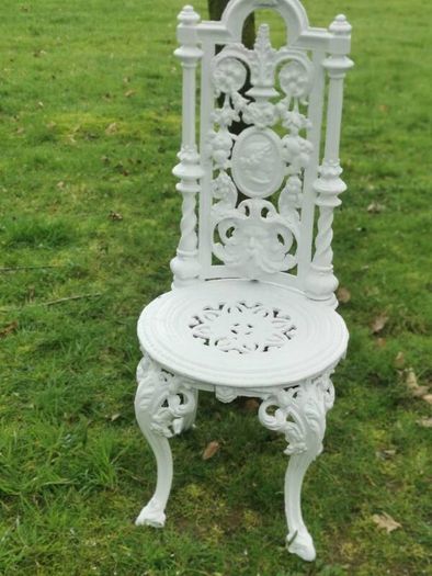 Victorian Cast Iron Chairs and table