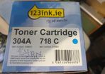 Toner Cartridge HP CC531A , 304A  ,718 C(CANON) Cyan