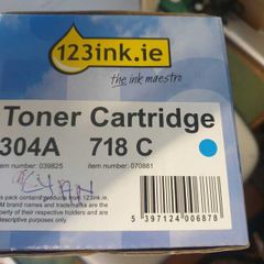Toner Cartridge HP CC531A , 304A  ,718 C(CANON) Cyan