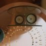 Peacock glass tea light holder Image 6