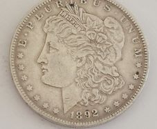1892 morgan silver dollar