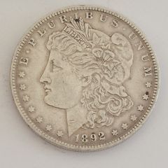 1892 morgan silver dollar