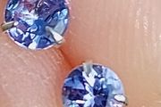 Tanzanite Natural 0.45ct earrings S925 GRA Certified