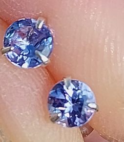 Tanzanite Natural 0.45ct earrings S925 GRA Certified