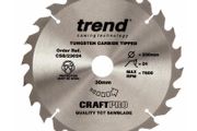 Trend CSB/23024 CraftPro Saw Blade for Wood 230 x 30mm x 24T