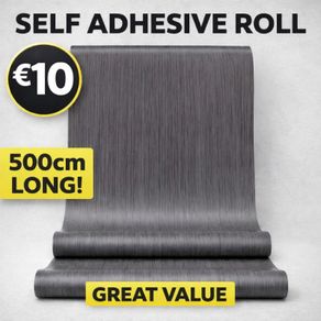 Dark Wood Self Adhesive Roll
