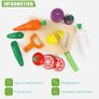 Kids Wooden Kitchen Play Food Toy Set Image 6