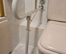 NRS Folding Toilet Support Rail.  New in Box (Mobility Aid)