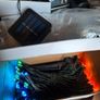 NEW 12m garden solar lights..green, warm white and multi colour Image 2