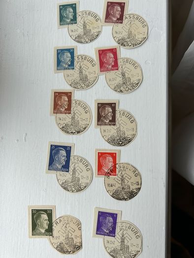 18 pcs deutscher reich Hitler stamp collection 1943