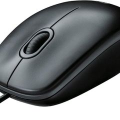 Logitech B100 Wired USB Mouse, 3-Buttons, Optical Tracking, Ambidextrous PC / Mac / Laptop - Black