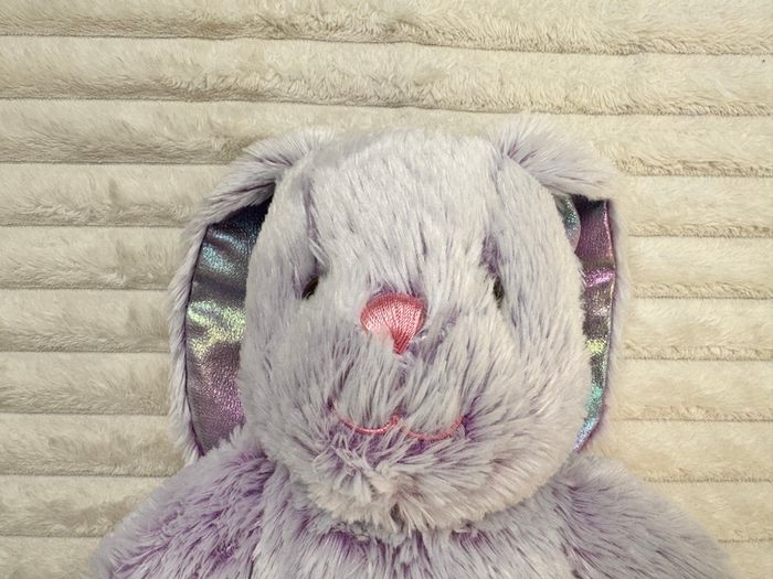 Build A Bear Purple Pawlette Pastel Purple Rabbit Plush approx. 42 cm. Used Please see photos