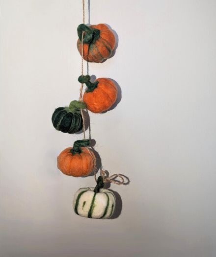Handmade Woollen Mini Pumpkins